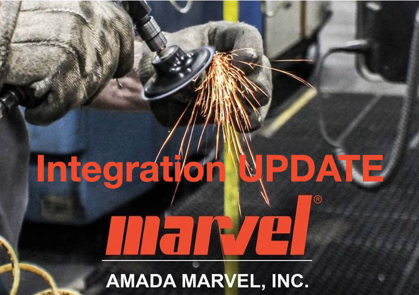 Amada Marvel band saw Integration
